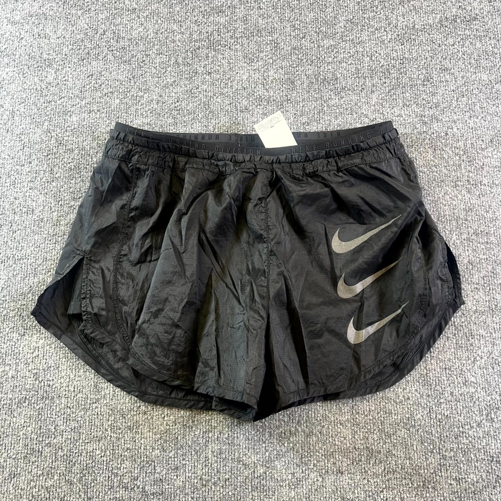 Nike Tempo Luxe 2-in-1 Running Shorts Womens Large Black Performance CZ9570-010